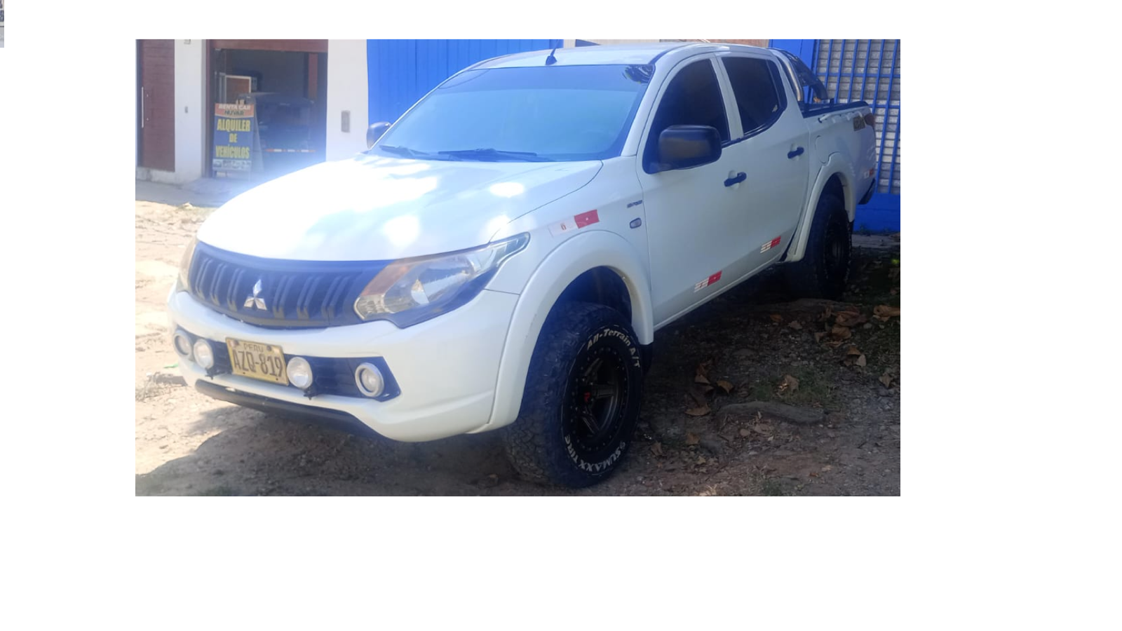 Mitsubishi L200 disponible para alquiler en Pucallpa